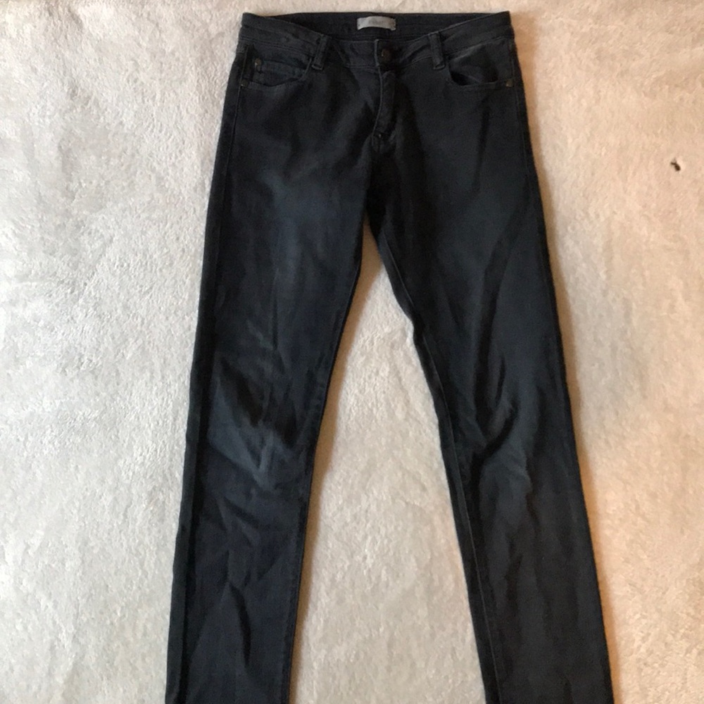 ba&sh Washed out black skinny jeans